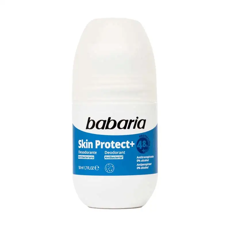 مام رولی ضد تعریق 48 ساعته باباریا مدل SKIN PROTECT حجم 50 میل