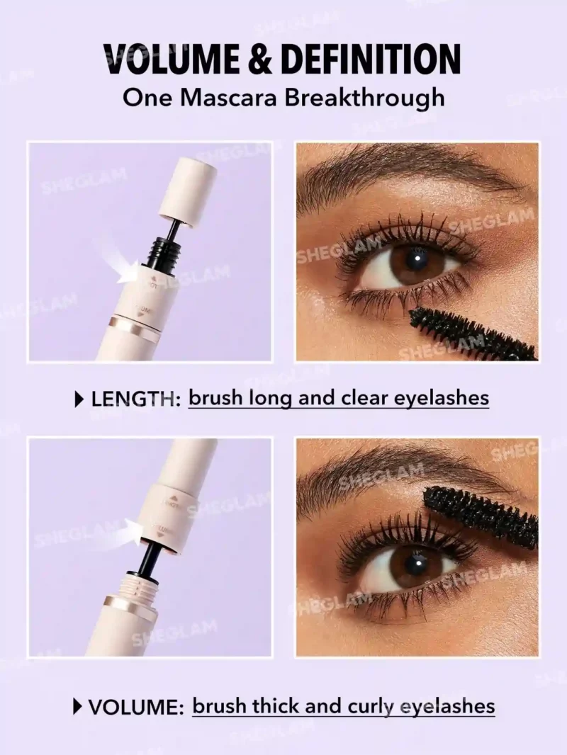 اثر ریمل دوسر شیگلم SHEGLAM مدل LASH BESTIES 2 IN 1