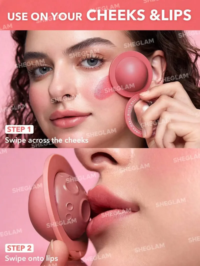 رنگبندی رژ لب و گونه فضایی شیگلم Lunar Orbit Blush Ball