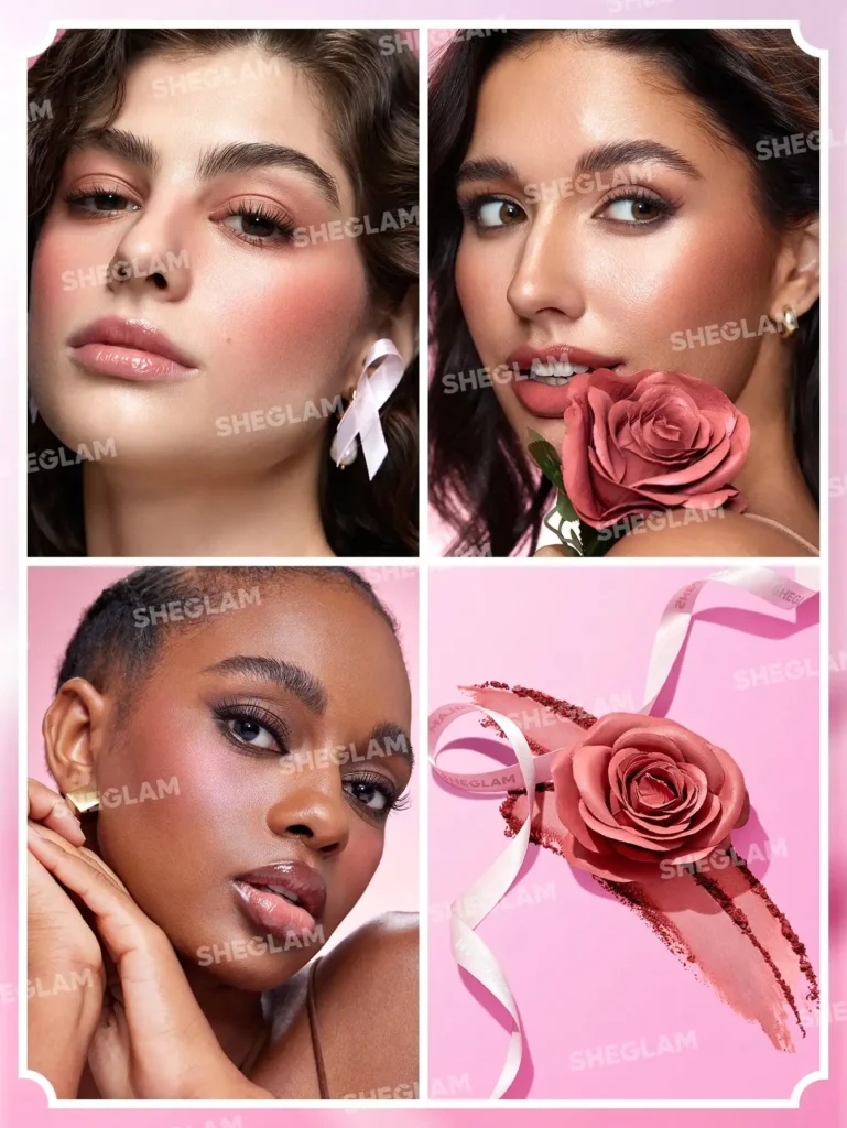 رنگ رژگونه گل رز شیگلم SHEGLAM PINK RIBBON ROSE BLUSH