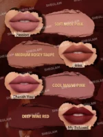 رنگبندی رژ لب بادوام داینامات امبر رز شیگلم SHEGLAM EMBER ROSE