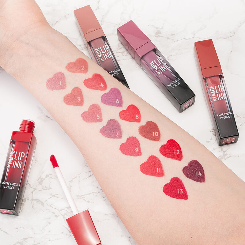 رنگبندی رژ لب مایع مات گلدن رز مدل MY MATTE LIP INK