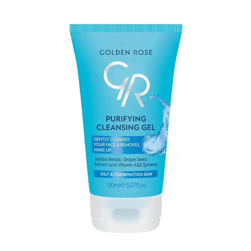 ژل پاک کننده صورت گلدن رز مدل PURIFYING CLEANSNG GEL حجم ۱۵۰ میل