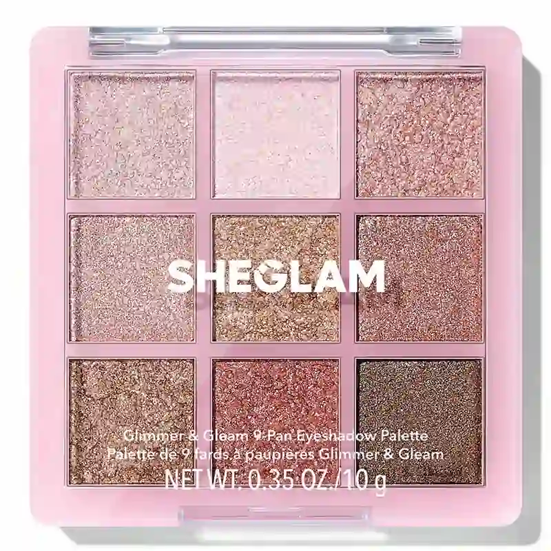سایه 9 رنگ شیگلم مدل SHEGLAM GLIMMER & GLEAM 9-PAN EYESHADOW