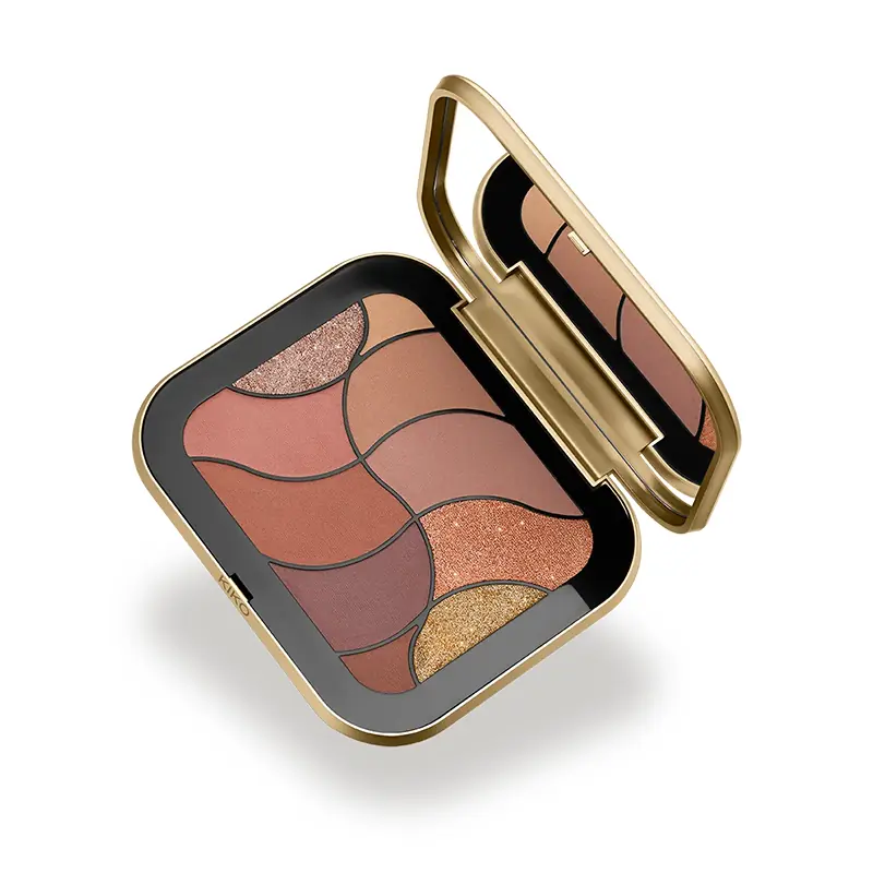 پالت سایه ۱۰ رنگ کیکو میلانو مدل KIKO MILANO GOLDEN OASIS SOFT DUNES