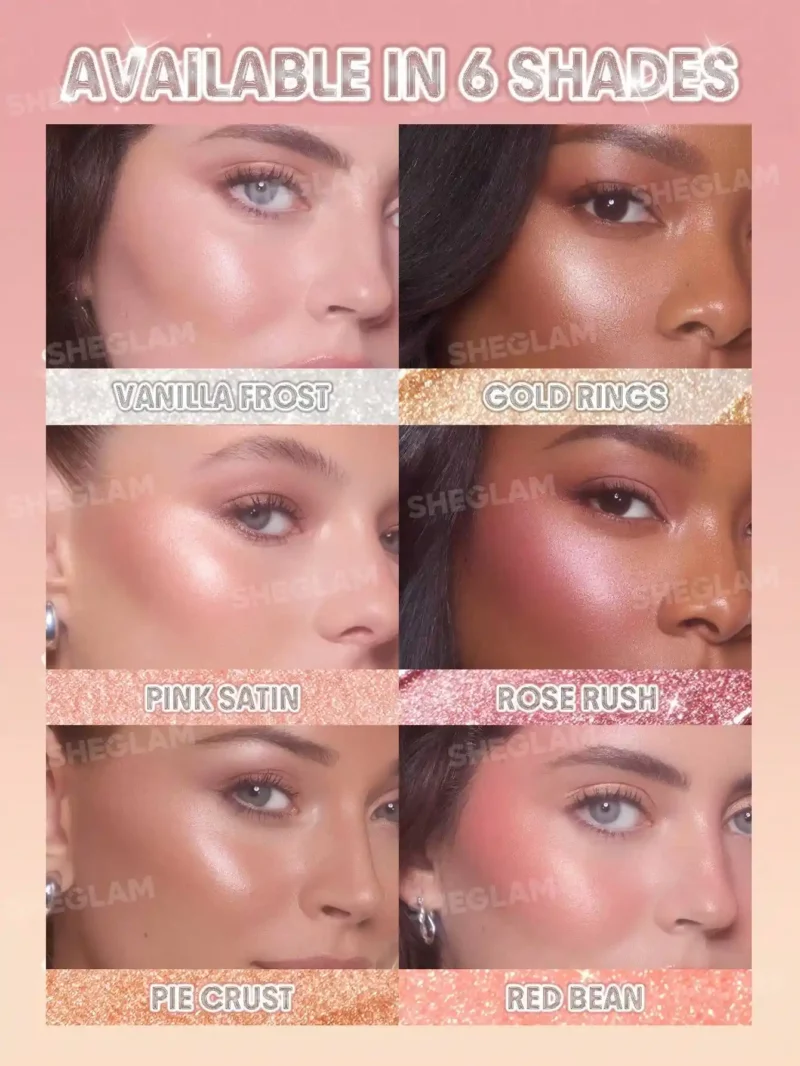 رنگبندی هایلایتر استیکی کره ای شیگلم روی گونه