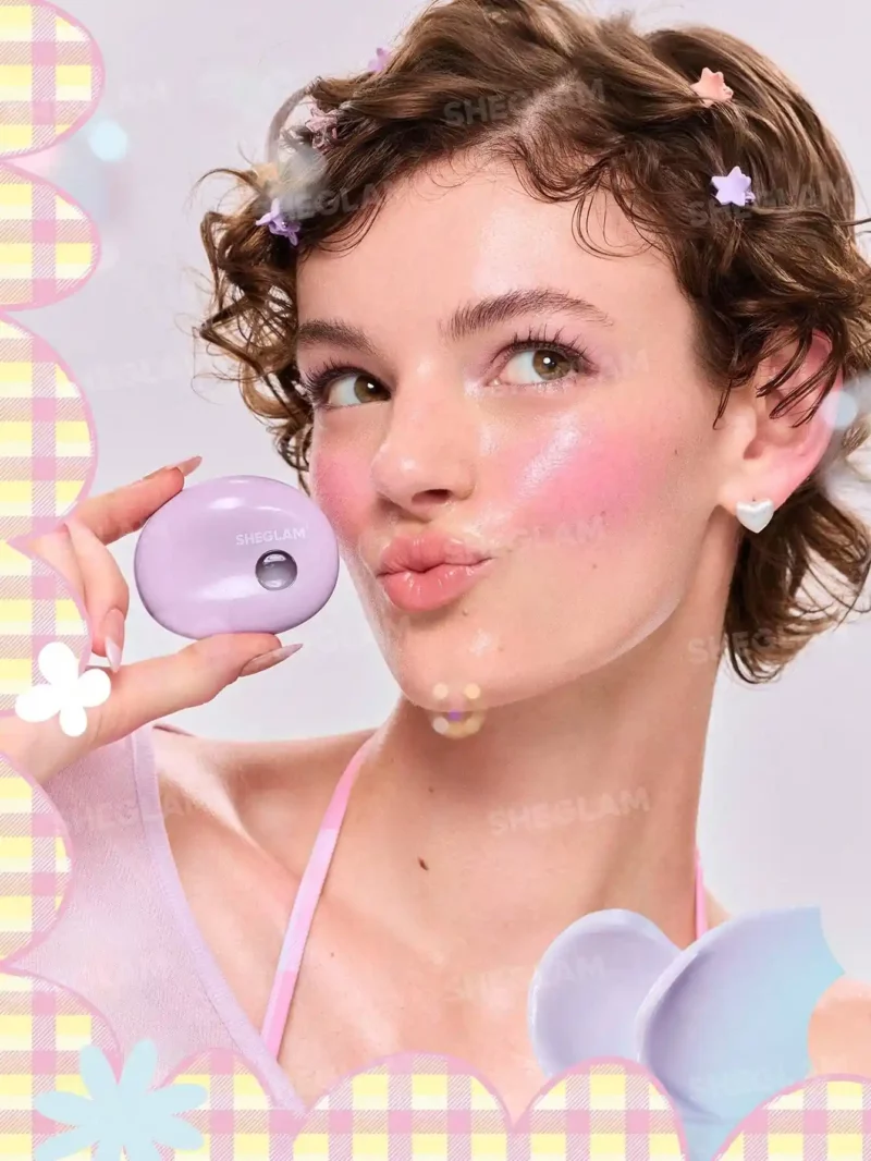 رنگ رژگونه بابل گلو بار روی گونه