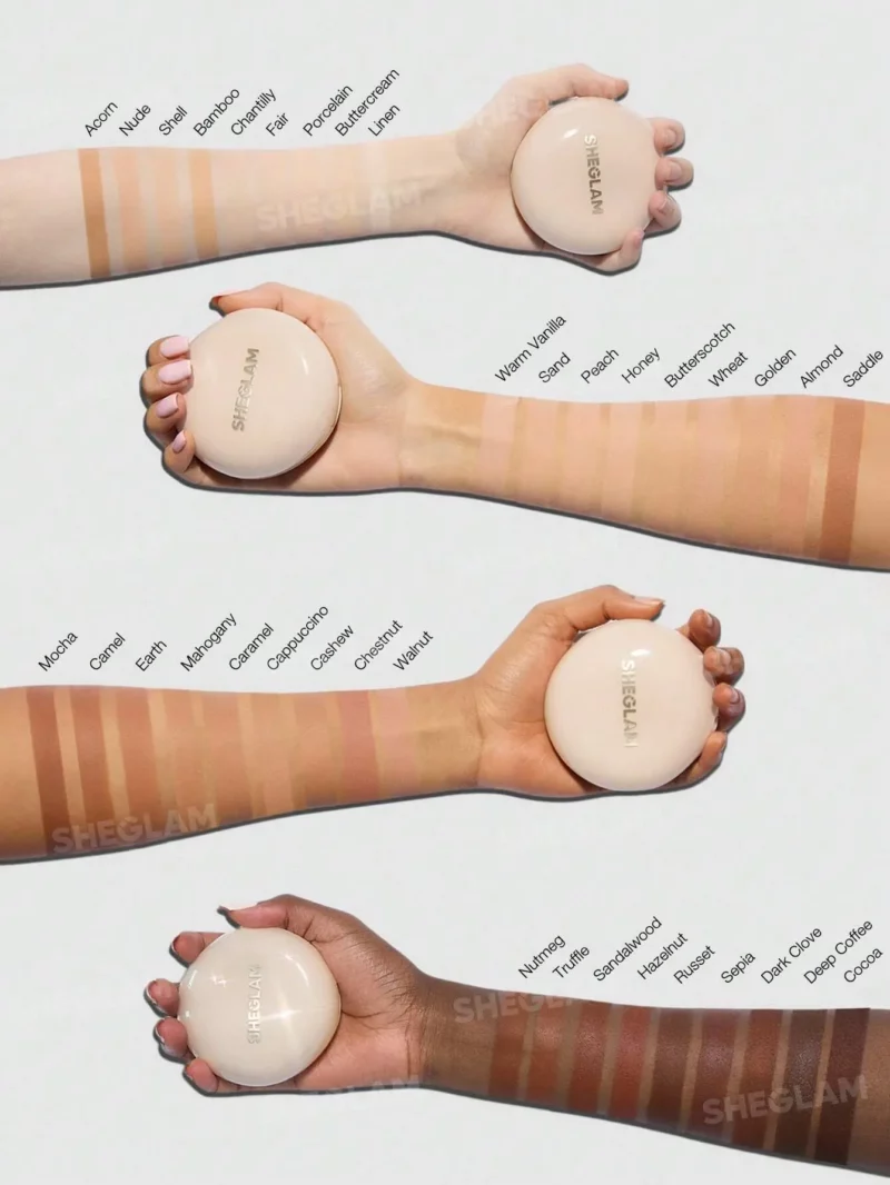 رنگبندی کوشن شیگلم روی دست