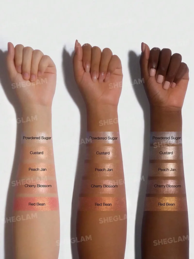 رنگبندی هایلایتر بالشتی شیگلم روی دست