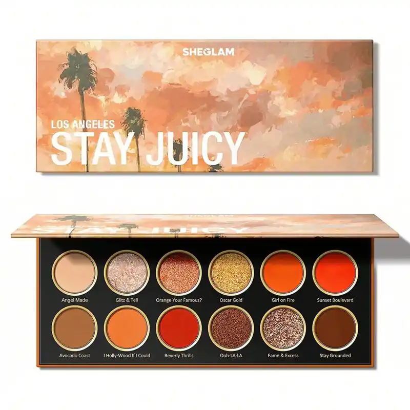 پالت سایه ۱۲ رنگ شیگلم مدل STAY JUICY